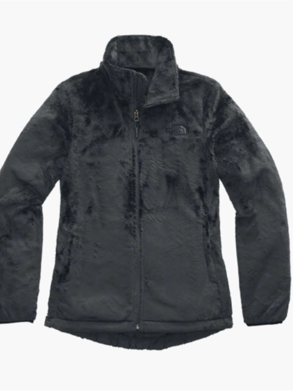 The North Face Women’s Osito 1/4 Zip Fleece Pullover Black High Pile Sherpa - L
